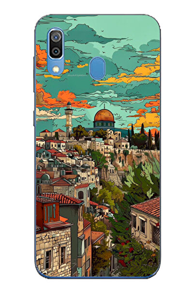 TechTree حافظة سيليكون متوافقة مع هاتف سامسونج جالاكسي A20-A30 من فلسطين الحر...