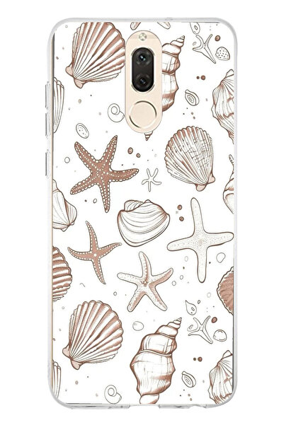 TechTree حافظة سيليكون متوافقة مع هاتف هواوي ميت 10 لايت باللون البني وستار ا...