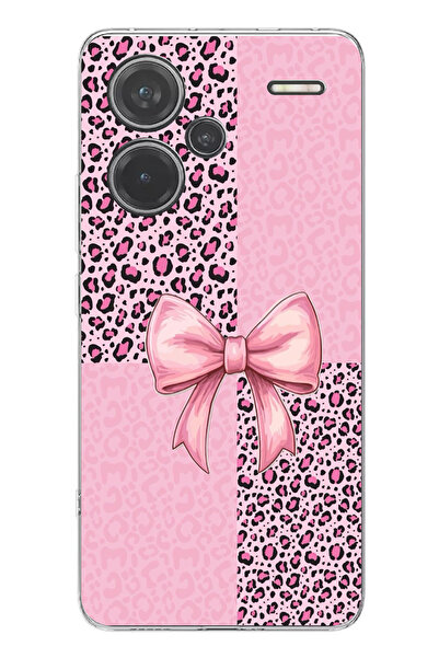 TechTree حافظة سيليكون متوافقة مع هاتف Redmi Note 13 PRO PLUS بنمط الفهد الور...