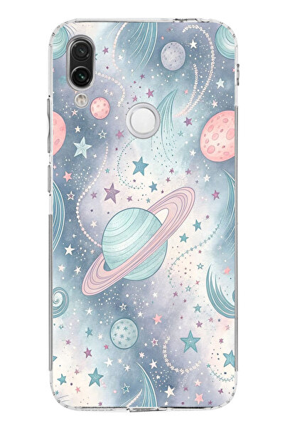 TechTree Redmi Note 7-7 Pro Compatible Soft Colorful Planets Printed Silicone...
