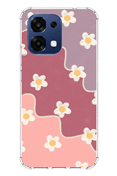 TechTree حافظة سيليكون متوافقة مع هاتف اوبو A6 برو بلون الورد المجفف والليلكي...