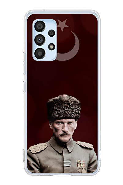 TechTree حافظة سيليكون متوافقة مع هاتف سامسونج جالاكسي A53 على شكل نجمة وهلال...