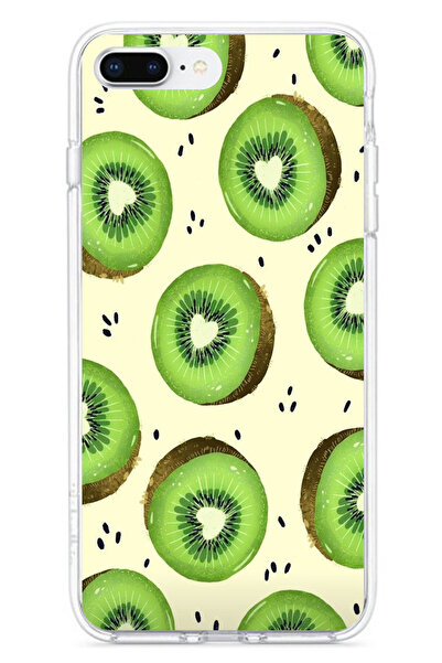 TechTree iPhone 7 Plus-8 Plus Compatible Green Kiwi Slices and Heart Core Pri...