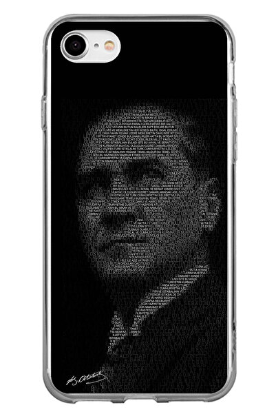 TechTree iPhone 7-8-Se 2020 Compatible Atatürk Silhouette with Youthful Inscr...
