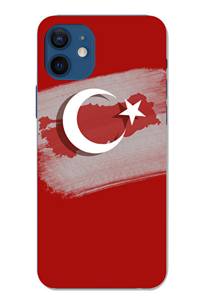 TechTree iPhone 12-12 Pro Compatible Turkey Map Detailed Turkish Flag Printed...