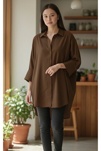 S.Y Collection Self Striped Oversized Mold Shirt