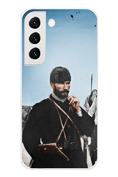 TechTree Samsung Galaxy S22 Compatible Ataturk at the Front Printed Silicone Case