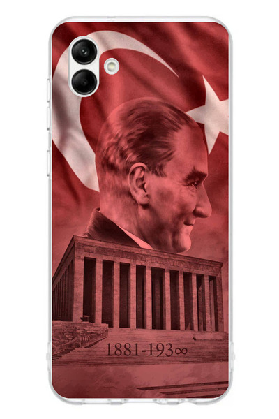 TechTree حافظة سيليكون متوافقة مع هاتف سامسونج جالاكسي A06 تحمل صورة أتاتورك ...