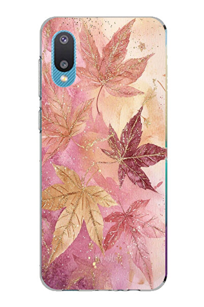 TechTree حافظة سيليكون متوافقة مع هاتف سامسونج جالاكسي A02 باللونين الوردي وا...