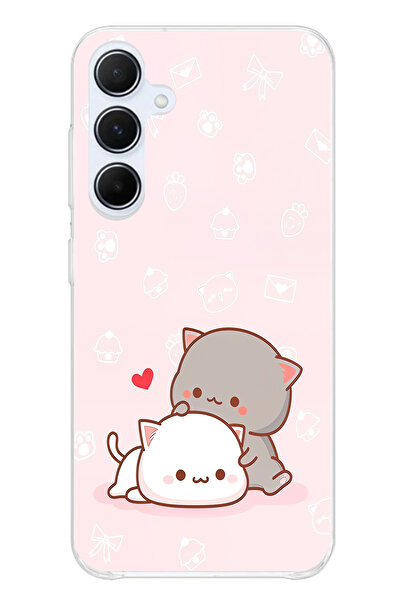 TechTree حافظة سيليكون متوافقة مع هاتف سامسونج جالاكسي A55، لطيفة وريموتيكية،...