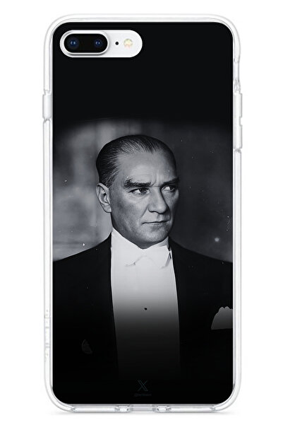 TechTree iPhone 7 Plus-8 Plus Compatible Elegance and Nobility: Printed Silicone Case with Ataturk Smoking