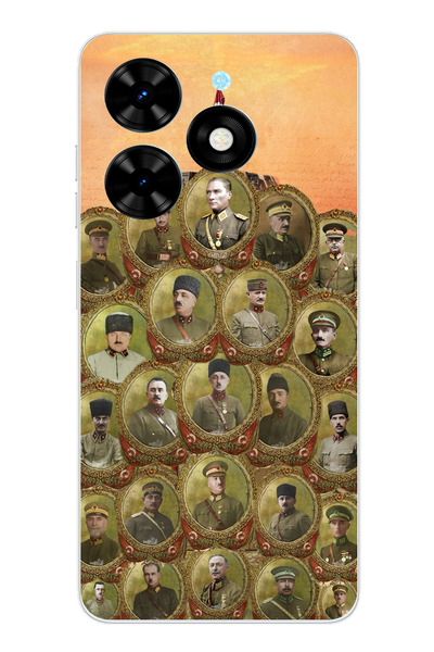 TechTree حافظة سيليكون متوافقة مع هاتف Tecno Spark 20-20C من أتاتورك وقادة ال...