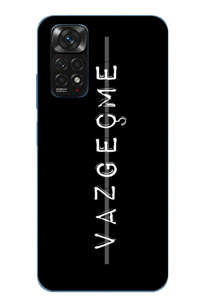 TechTree حافظة سيليكون متوافقة مع هاتف Redmi Note 11-11S مع كتابة مطبوع