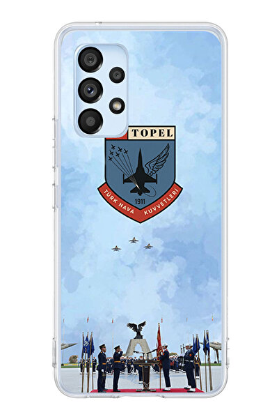 TechTree حافظة سيليكون متوافقة مع هاتف سامسونج جالاكسي A53 من القوات الجوية ا...