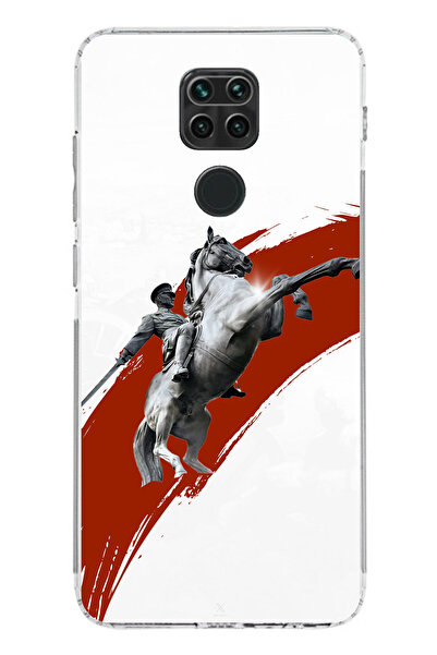 TechTree حافظة سيليكون متوافقة مع هاتف Redmi Note 9 بتصميم حصان منتفخ وتفاصيل...