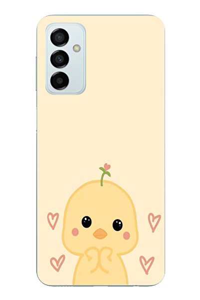 TechTree حافظة سيليكون مطبوع متوافقة مع هاتف سامسونج جالاكسي M14 بنمط كتكوت ل...