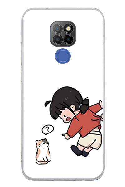 TechTree حافظة سيليكون متوافقة مع جهاز General Mobile GM 20 - حافظة سيليكون مزدوجة مطبوع