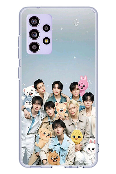 TechTree حافظة سيليكون مطبوع متوافقة مع هاتف Samsung Galaxy A52-A52S بتصميم ف...