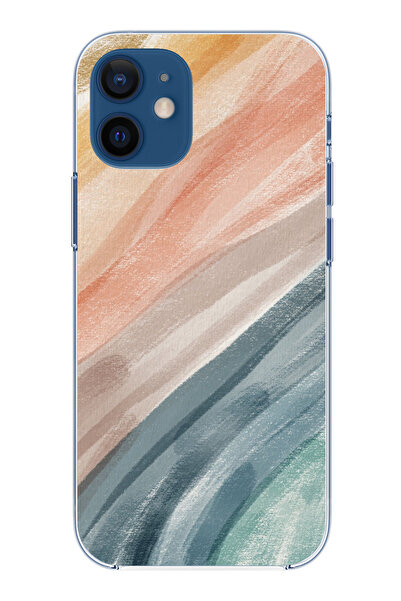 TechTree iPhone 12 Mini Compatible Modern Color Palette Printed Silicone Case