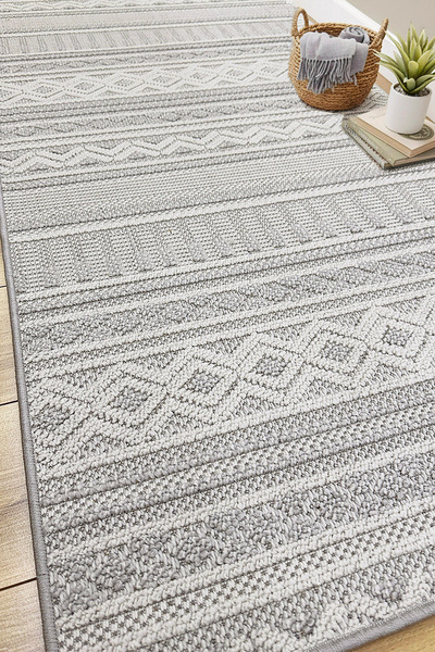 MELARİS HALI Leon Bukle Sisal Yolluk Dokuma Halı Naturel Jüt Kilim Mutfak Halısı Koridor Antre