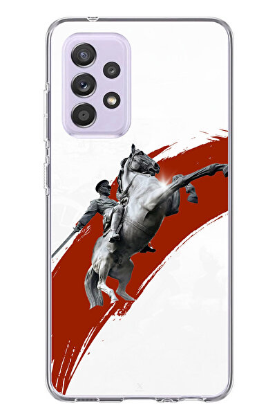 TechTree جراب سيليكون متوافق مع هاتف سامسونج جالاكسي A72 بتصميم حصان منتفخ وت...