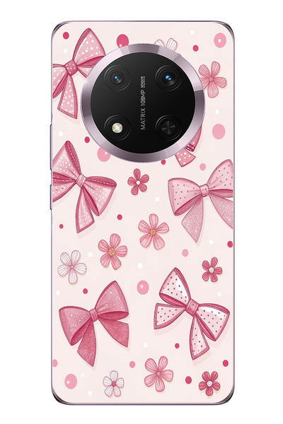 TechTree حافظة سيليكون متوافقة مع هاتف Honor Magic 7 Lite باللون الوردي، على ...