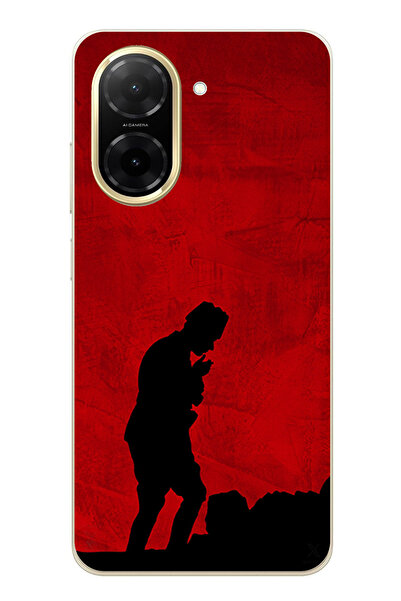 TechTree Redmi A5 Compatible Ataturk Printed Silicone Case with Shadow and Silhouette Detail