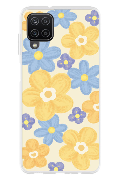 TechTree Samsung Galaxy A22-M22-M32 Compatible Soft Pastel Flower Garden Printed Silicone Case