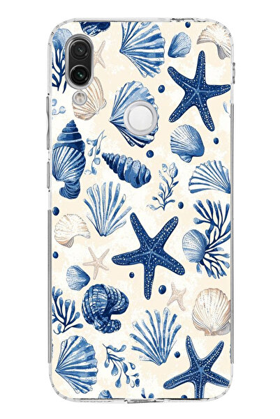 TechTree Printed Silicone Case Compatible with Redmi Note 7-7 Pro Blue Sea Sh...