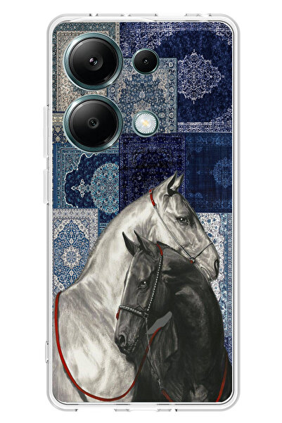 TechTree حافظة سيليكون متوافقة مع هاتف Redmi Note 13 PRO 4G باللون الأزرق بنم...