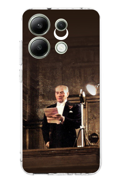 TechTree حافظة سيليكون متوافقة مع هاتف Redmi Note 13 4G متوافقة مع خطاب أتاتو...