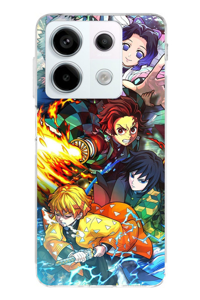 TechTree حافظة سيليكون متوافقة مع هاتف Redmi Note 13 PRO 5G من Demon Slayer: ...