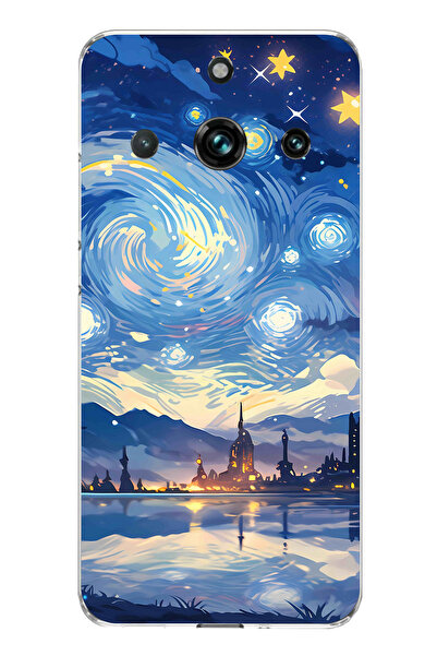 TechTree حافظة سيليكون متوافقة مع هاتف Realme 11 PRO-11 PRO PLUS بتصميم السما...