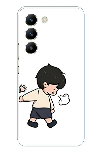 TechTree حافظة سيليكون متوافقة مع هاتف Vivo V30 Lite - حافظة سيليكون مزدوجة م...