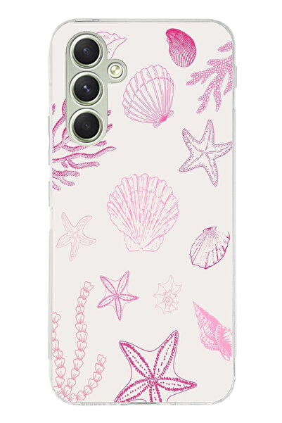 TechTree حافظة سيليكون متوافقة مع هاتف سامسونج جالاكسي A15 باللون الوردي وستا...