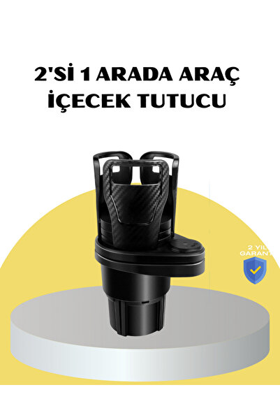 ZERO LAND Sptrns Car Dual Cup Holder Adjustable Width 360 °   (165825) Rotary...