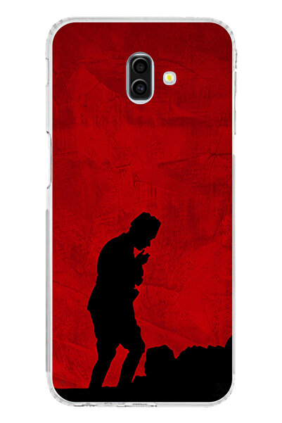 TechTree حافظة سيليكون أتاتورك مطبوع متوافقة مع هاتف سامسونج جالاكسي J6 بلس م...