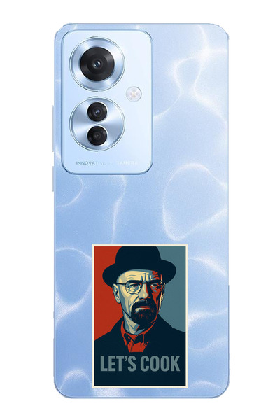 TechTree حافظة سيليكون متوافقة مع هاتف OPPO Reno 11F Lets Cook Banner مطبوع