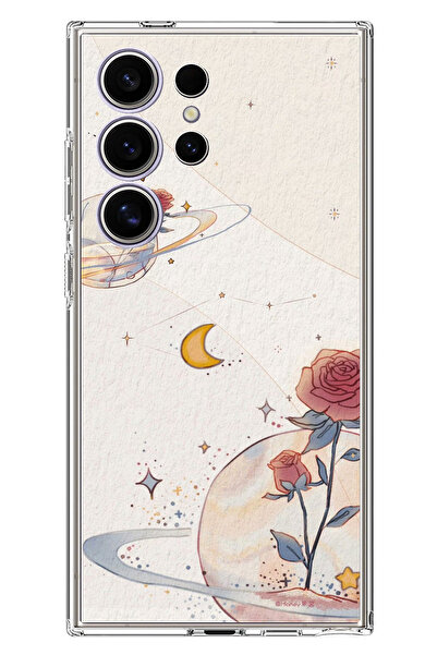 TechTree حافظة سيليكون متوافقة مع هاتف سامسونج جالاكسي S24 ULTRA، بتصميم كوكب...