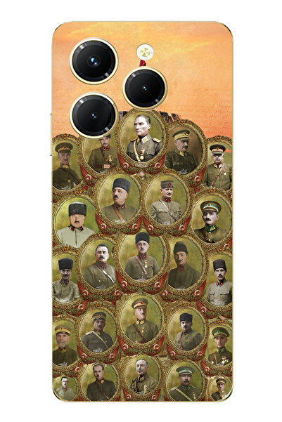 TechTree حافظة سيليكون متوافقة مع هاتف Tecno Spark 20 PRO من أتاتورك وقادة حر...