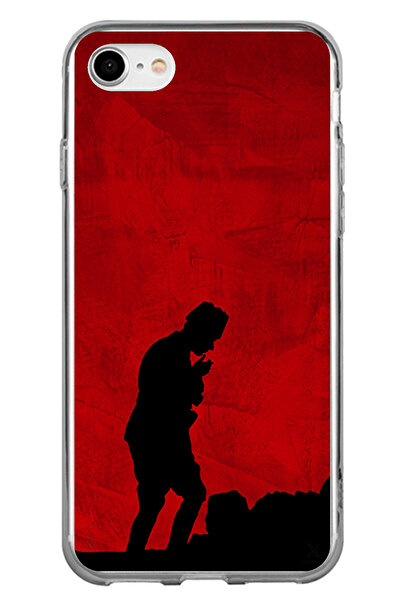TechTree iPhone 7-8-Se 2020 Compatible Ataturk Printed Silicone Case with Sha...