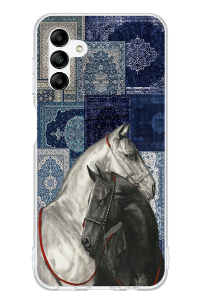 TechTree حافظة سيليكون متوافقة مع هاتف سامسونج جالاكسي A04s باللون الأزرق بنم...