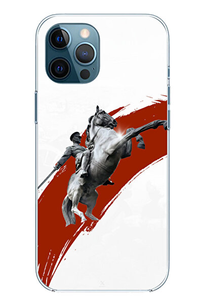 TechTree حافظة سيليكون متوافقة مع هاتف iPhone 12 PRO MAX بتفاصيل حصان أتاتورك...