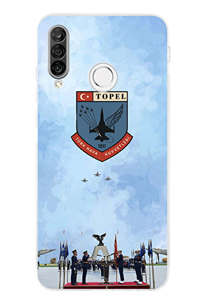 TechTree حافظة سيليكون متوافقة مع القوات الجوية التركية مطبوع لهاتف هواوي P30...