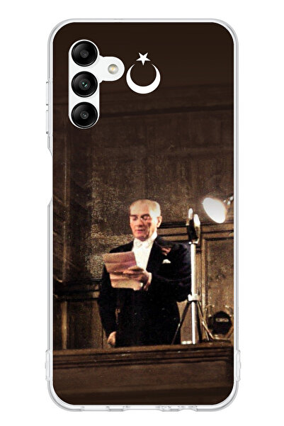 TechTree حافظة سيليكون متوافقة مع هاتف سامسونج جالاكسي A04s، من خطاب أتاتورك ...