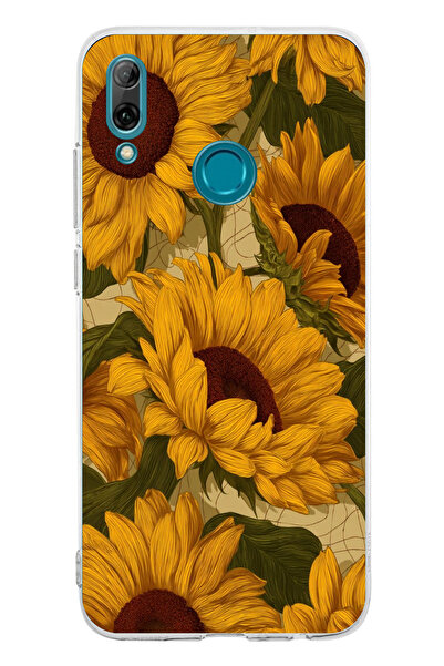 TechTree حافظة سيليكون متوافقة مع هاتف هواوي بي سمارت 2019 باللون الأصفر الذه...