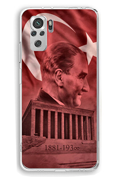 TechTree حافظة سيليكون متوافقة مع هاتف Redmi Note 10 / 10S تحمل صورة أتاتورك ...