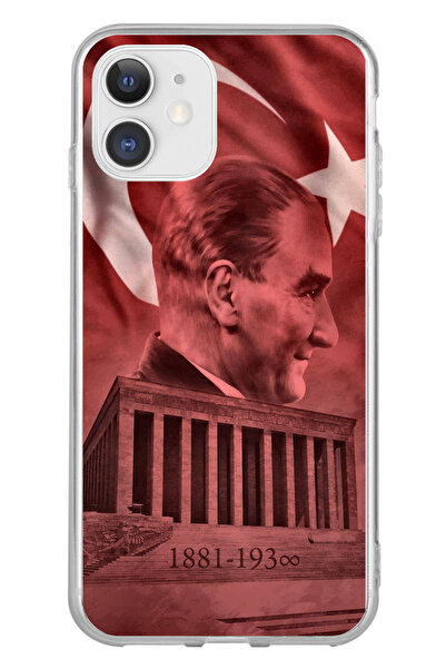 TechTree حافظة سيليكون متوافقة مع هاتف iPhone 11 تحمل صورة أتاتورك وانيماتيكا...