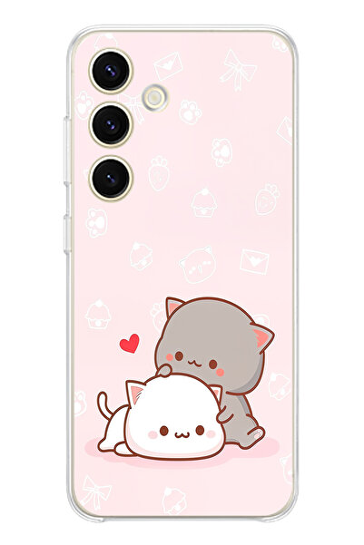 TechTree حافظة سيليكون متوافقة مع هاتف سامسونج جالاكسي S24، لطيفة وريموتية، مطبوع