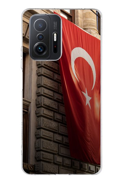 TechTree حافظة سيليكون متوافقة مع هاتف Xiaomi Mi 11T-11T PRO على شكل العلم ال...
